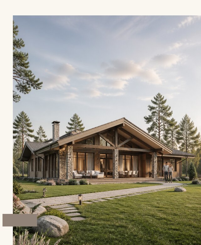 Проект одноэтажного дома шале в Котласе по цене 67360 р. | А3дПро-Ктл